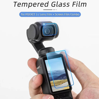 Ultimate High-Definition Explosion-Proof Tempered Glass Screen Protector Set for OSMO Pocket 3