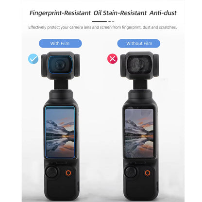 Ultimate High-Definition Explosion-Proof Tempered Glass Screen Protector Set for OSMO Pocket 3