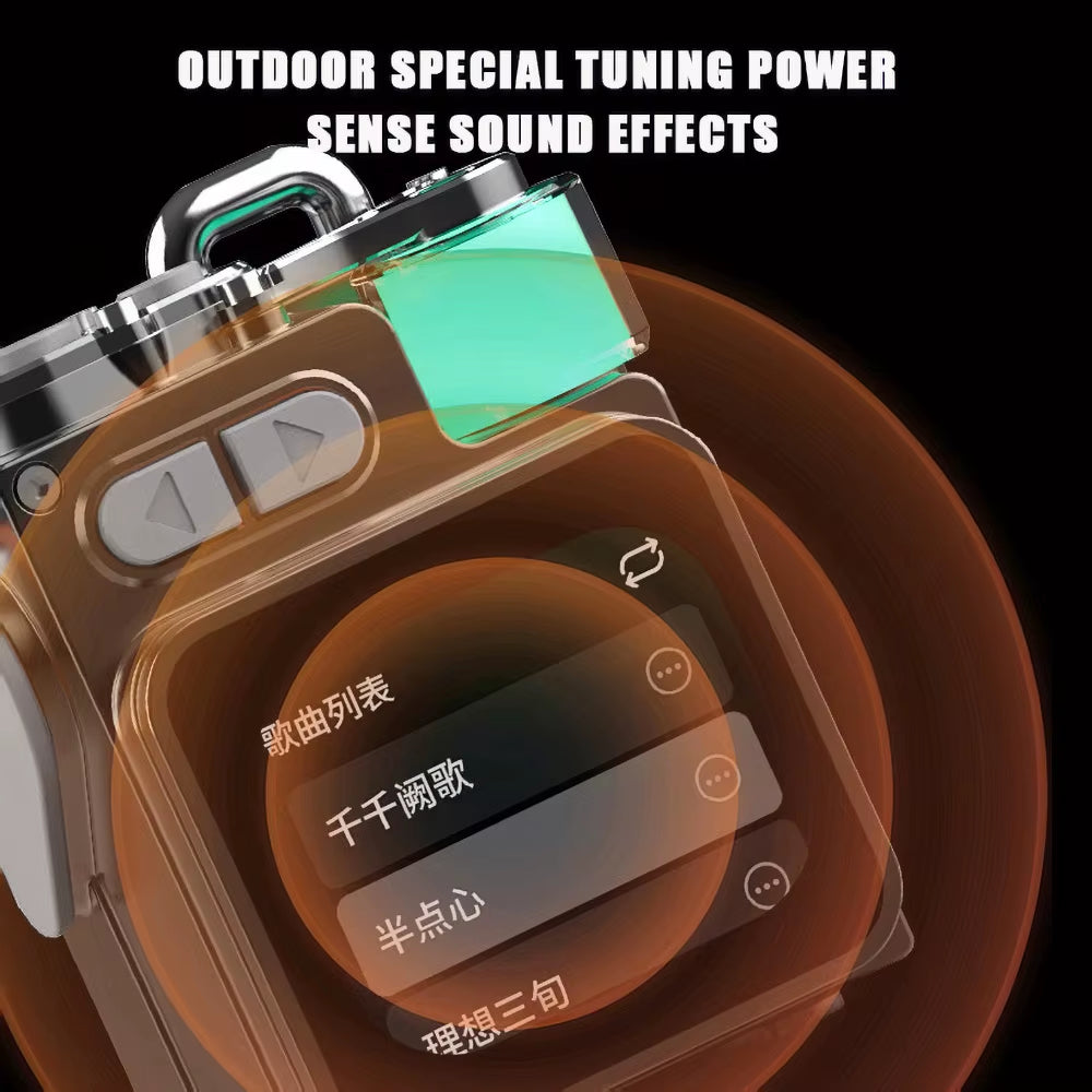 Bluetooth Metal Wireless Speaker with LED Display & RGB Subwoofer - Ultimate Portable Audio Experience