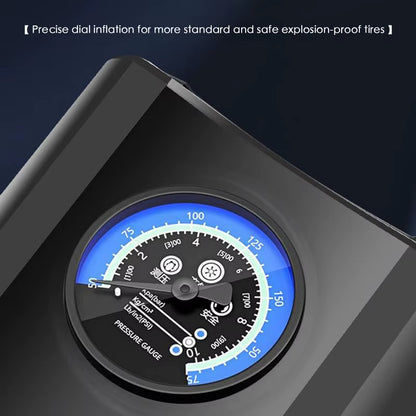 Portable Electric Tire Inflator with Pressure Gauge - Fast and Efficient Air Pump for Quick Inflation