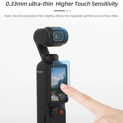 Ultimate High-Definition Explosion-Proof Tempered Glass Screen Protector Set for OSMO Pocket 3