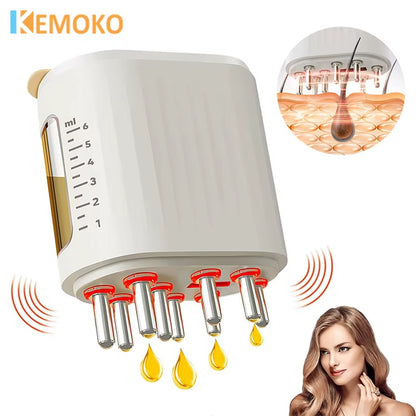Revitalize Your Hair: Microcurrent Scalp Massager Comb with Red Light Therapy & Vibration for Effective Anti-Hair Loss Treatment